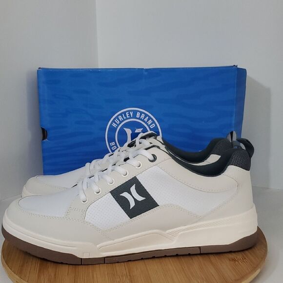 Hurley Milford White Green Gray Men's Basketball Shoes Size 12 NWT - Picture 4 of 12